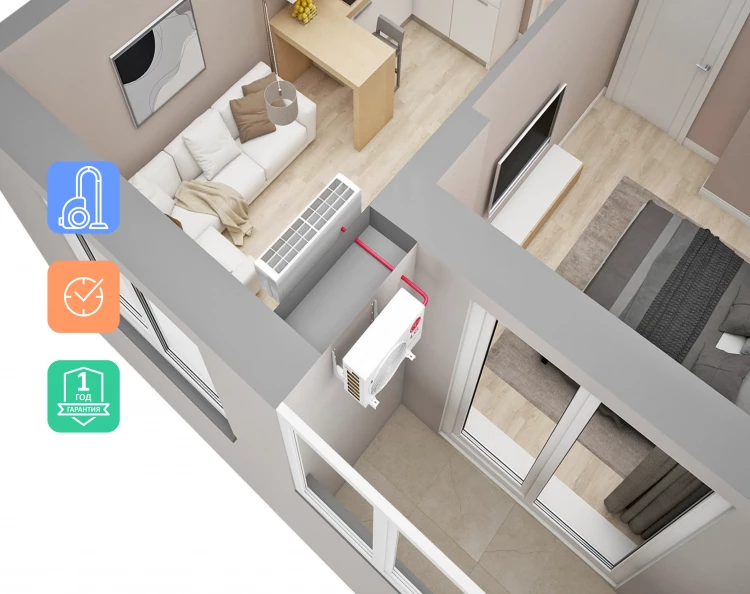 Установка кондиционера «под ключ»