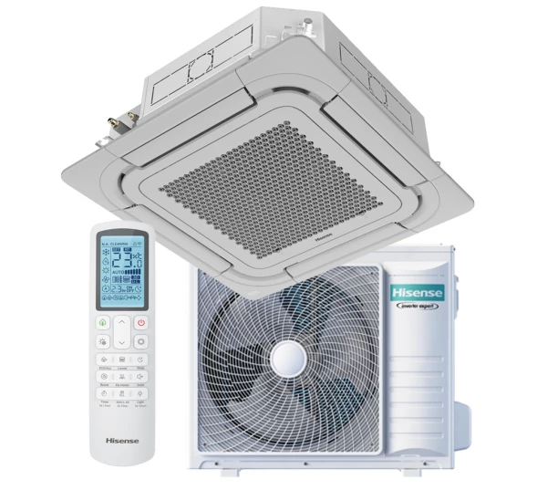 Кассетный инверторный кондиционер Hisense ACT-24UR4RJC8 | PE-QFA/CD | AUW-24U4RJ7