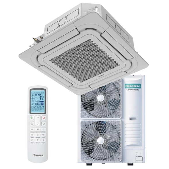 Кассетный инверторный кондиционер Hisense AUC-48UR4RKC8 | PE-QFA/CD | AUW-48U6RN8