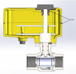 Шаровой кран с электроприводом Neptun PROFI 220В 3/4